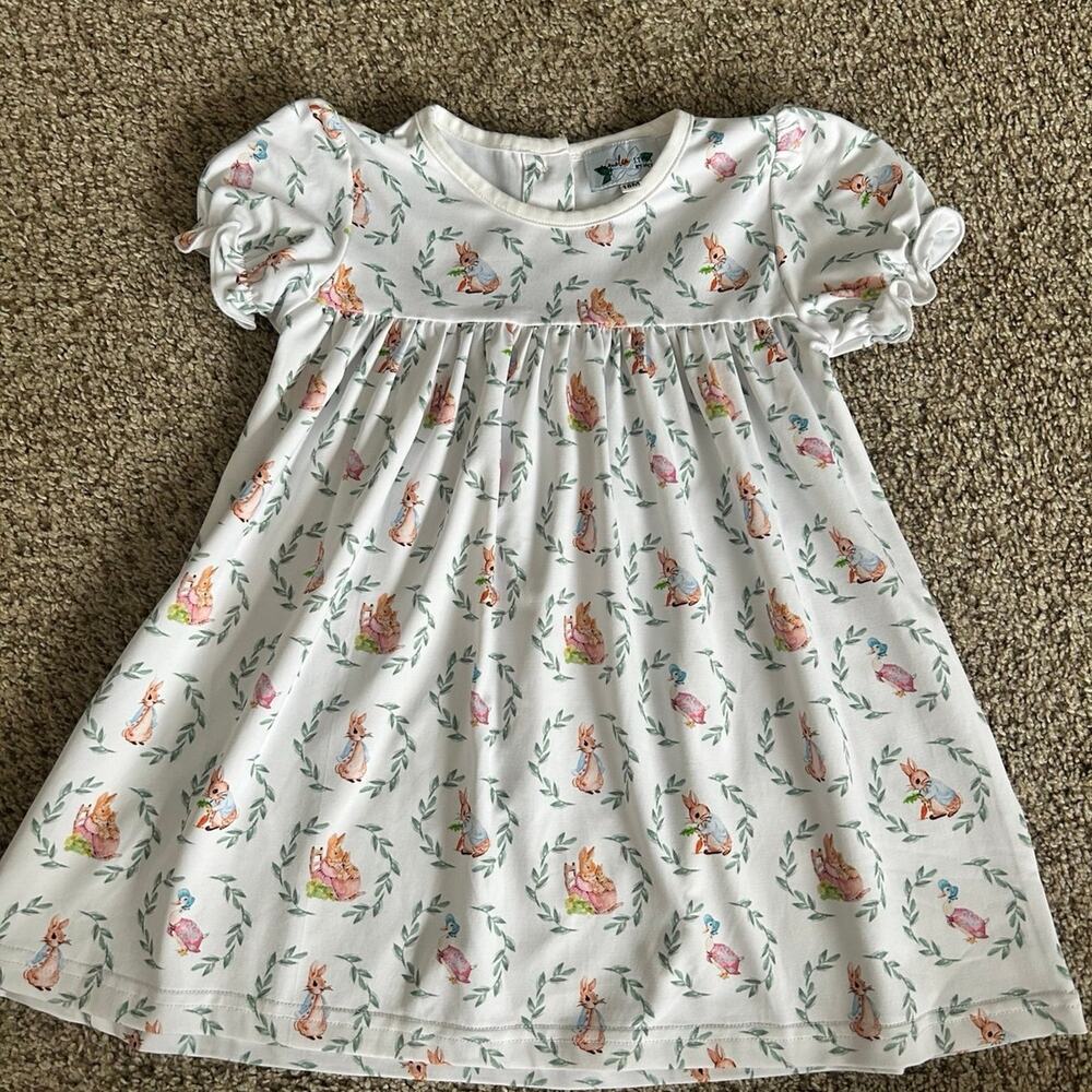 Peter Rabbit Magnolia Steel Easter Dress - 18 months